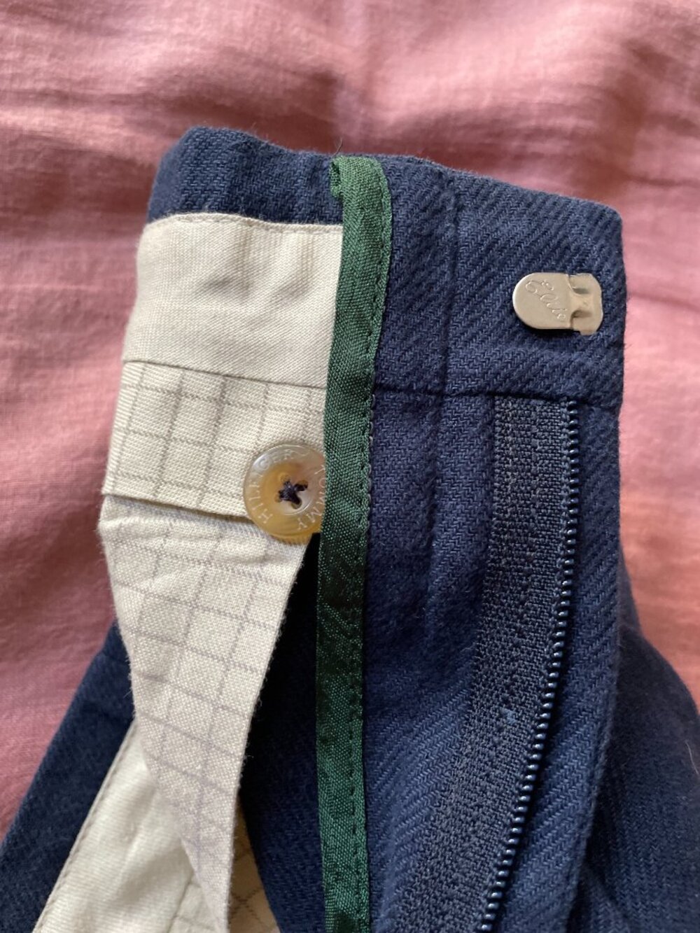True Vintage Y2K Tommy Hilfiger 'Classic American Tailored Trousers' - Size 35W- - Picture 9 of 14